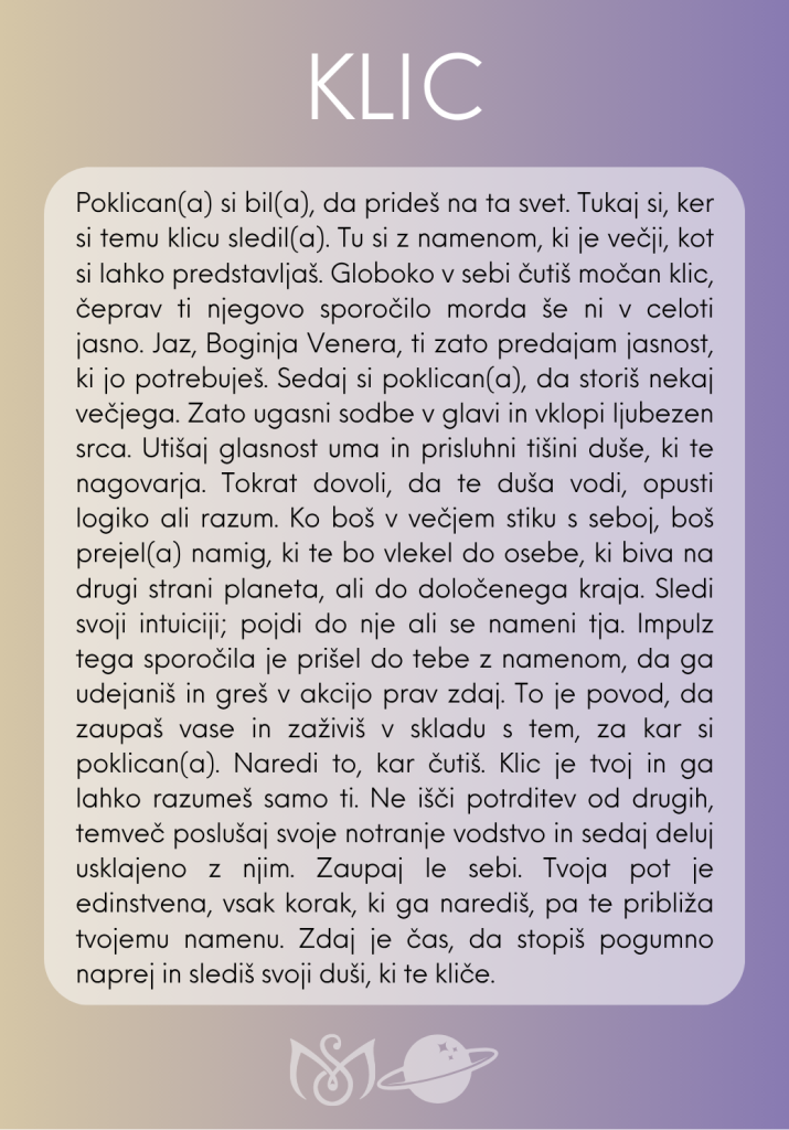 Venera – Klic