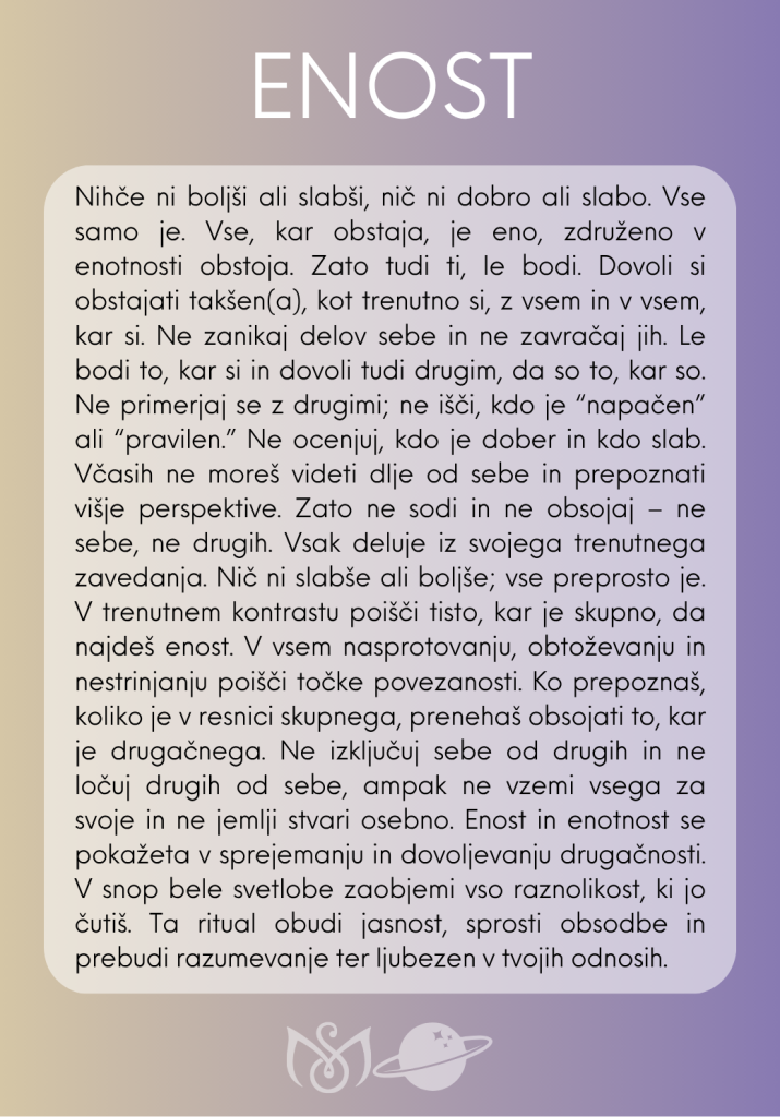 Venera – Enost